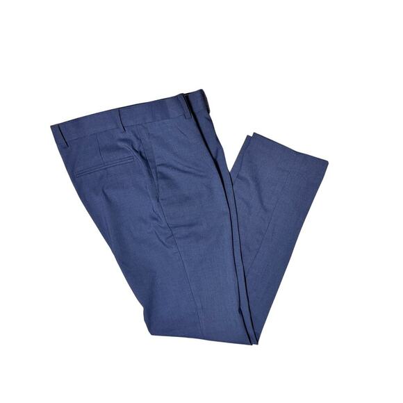 H&M Slate Blue Slacks Size 30x30.5 Pants Business - Picture 1 of 7